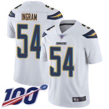 Los Angeles Chargers NFL Football Melvin Ingram White Jersey Men Limited #54 Road 100th Season Vapor Untouchable